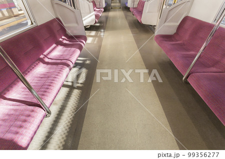 京王線　新宿行き　府中駅　府中駅ホーム　車内　座席　ドア 99356277