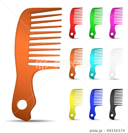 Set of multicolored hairbrushes 99356374