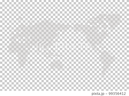 灰色世界地圖-簡單圓點世界地圖 99356412