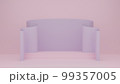 3d illustration pastel purple pink backdrop minimalist background 99357005