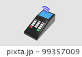 3d illustration paywave contactless machine pay  99357009