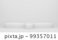 3d illustration white background backdrop minimalists 99357011