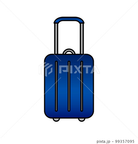 Suitcase icon on white. 99357095
