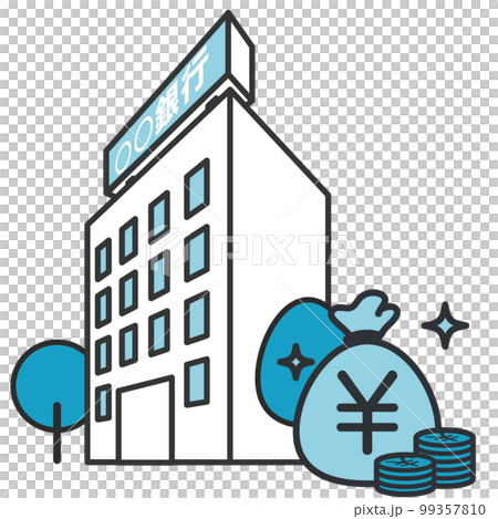 Bank building image material 99357810