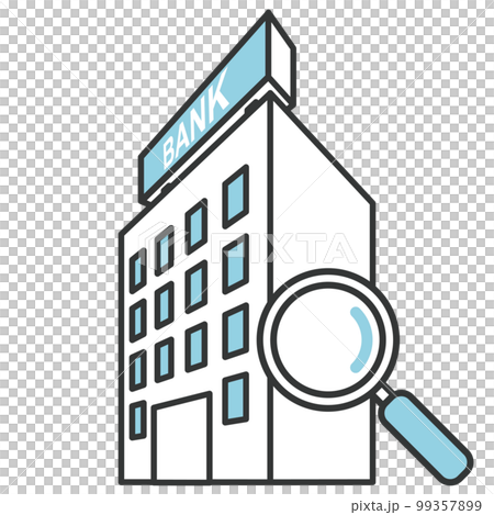 Bank building image material 99357899