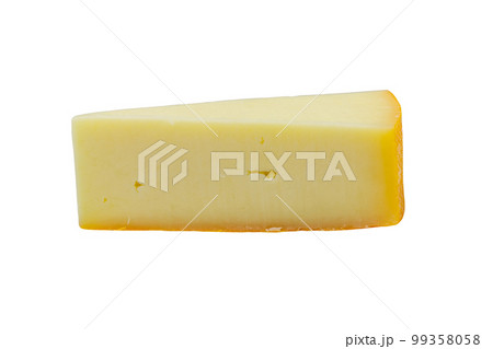 Piece of cheese isolated on white background Piece of cheese isolated on white background 99358058