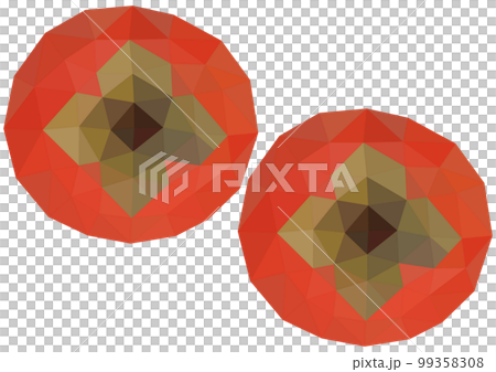 "Fuyu persimmon" two polygons "Fuyu persimmon" two polygons 99358308