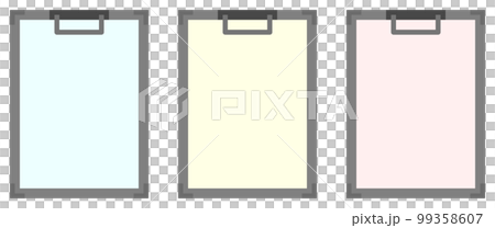 Illustration of a clipboard holding a notepad Illustration of a clipboard holding a notepad 99358607