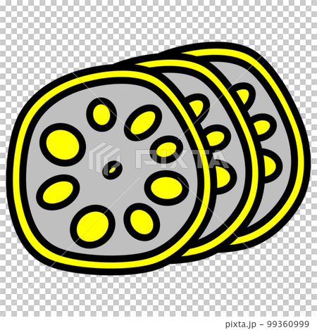 著名的芥末蓮藕的流行插圖 99360999