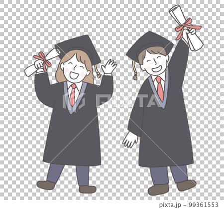 畢業典禮畢業生身著長袍 99361553