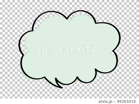 シンプルでおしゃれな手描き吹き出しのイラスト シンプルでおしゃれな手描き吹き出しのイラスト 99363018