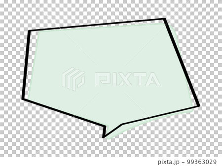 Illustration of a simple and fashionable hand-drawn speech bubble 99363029