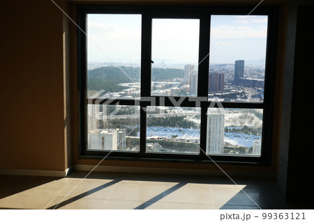 Modern building with tinted windows. Urban architecture Modern building with tinted windows. Urban architecture 99363121