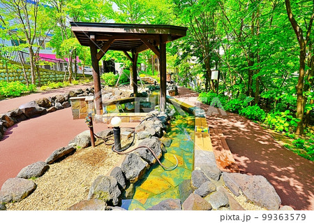 定山渓温泉　定山源泉公園 足湯　(北海道札幌市南区) 99363579