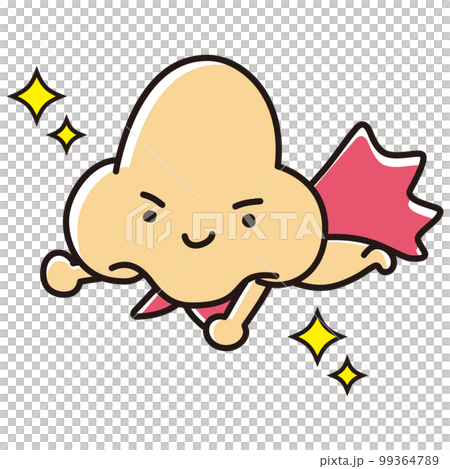 かわいい鼻のヒーローキャラクター かわいい鼻のヒーローキャラクター 99364789