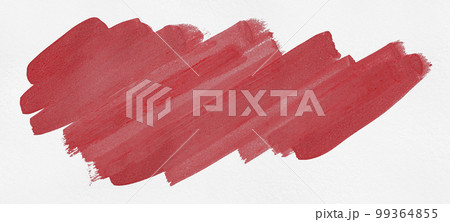 Ruddy brush isolated on white paper background. 99364855