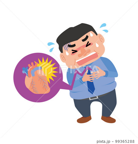 心臓が痛い男性 99365288