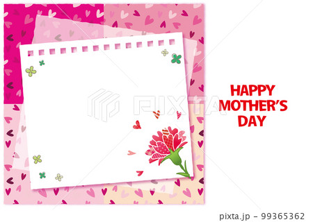 母の日のグリーティングカード メッセージフレーム 母の日のグリーティングカード メッセージフレーム 99365362