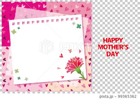 母の日のグリーティングカード メッセージフレーム 母の日のグリーティングカード メッセージフレーム 99365362