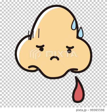 鼻血が出る鼻のキャラクター 99365598