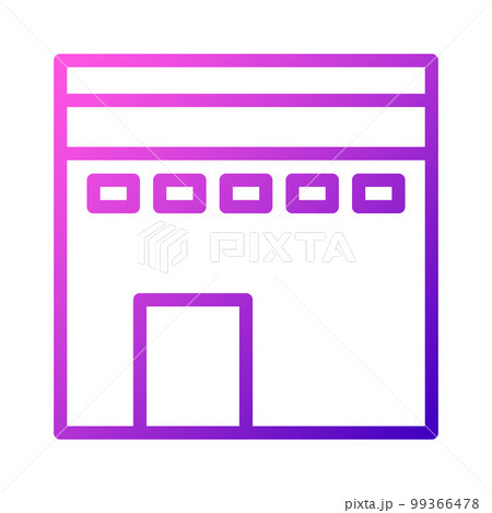 ramadan icon set gradient purple pink style illustration vector element and symbol perfect. 99366478