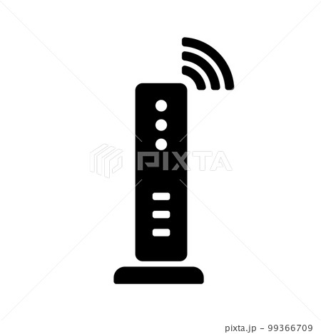Wi-Fi ルーター (無線LANルーター) ベクターアイコンイラスト 99366709