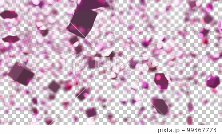 CG cube Many floating blocks 99367773