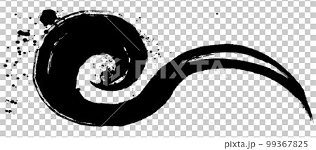 Nami splash handwriting brush illustration Nami splash handwriting brush illustration 99367825