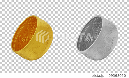 element of gold and silver bowl thai culture from image traced 3d. songkran festival thailand travel. element of gold and silver bowl thai culture from image traced 3d. songkran festival thailand travel. 99368030