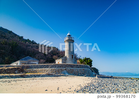 瀬戸内海に浮かぶ男木島　アートの島　 99368170