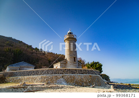 瀬戸内海に浮かぶ男木島　アートの島　 99368171