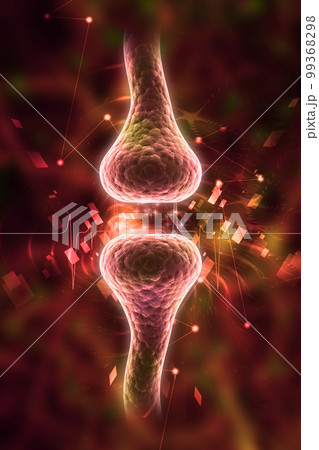 3d rendered Synapse isolated on white background 99368298