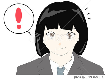 女子高生の漫画イラスト素材(1) 99368904