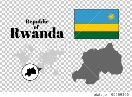 Rwanda Flag/Map/Territory Rwanda Flag/Map/Territory 99369366