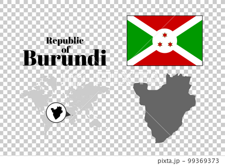 Burundi Flag/Map/Territory 99369373