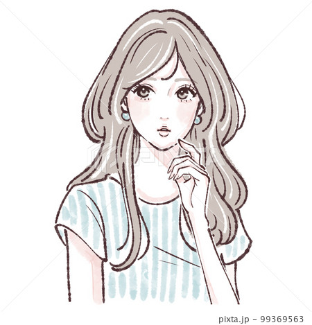 女性のイラスト素材 99369563