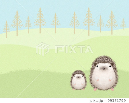 ハリネズミの背景　（画用紙） 99371799