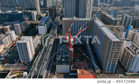 建設現場　空撮 99372086