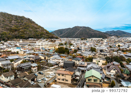 【重要伝統的建造物群保存地区】龍野 龍野公園から見た重伝建地区と市街地4 兵庫県たつの市 【重要伝統的建造物群保存地区】龍野 龍野公園から見た重伝建地区と市街地4 兵庫県たつの市 99372792