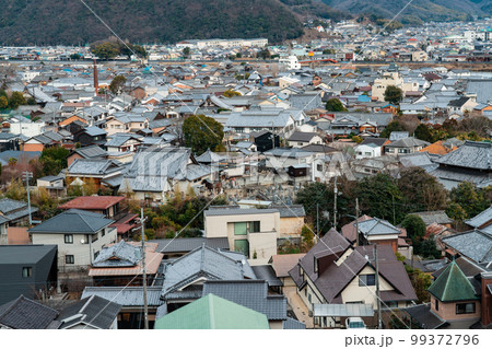 【重要伝統的建造物群保存地区】龍野 龍野公園から見た重伝建地区4 兵庫県たつの市 【重要伝統的建造物群保存地区】龍野 龍野公園から見た重伝建地区4 兵庫県たつの市 99372796
