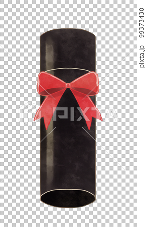 賞状を入れる筒のイラスト素材 賞状を入れる筒のイラスト素材 99373430