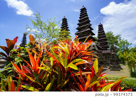 世界遺産タマンアユン寺院の熱帯植物と多重塔メル(インドネシア・バリ島) 世界遺産タマンアユン寺院の熱帯植物と多重塔メル(インドネシア・バリ島) 99374373