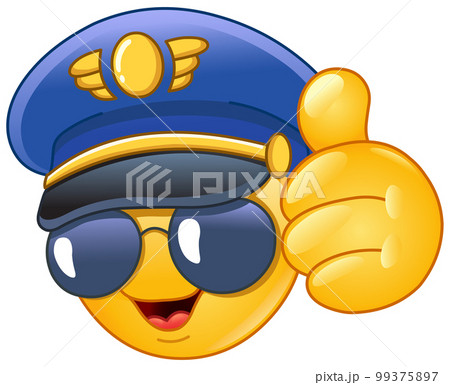 Thumb up Pilot Emoticon 99375897