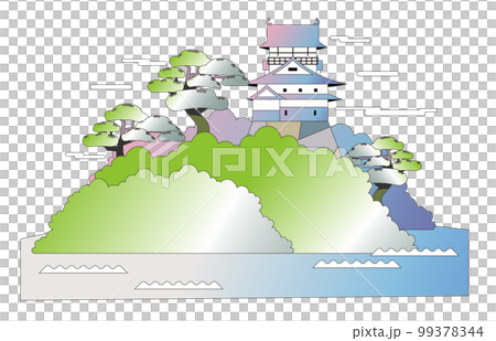 Inuyama Castle fairy tale scenery 99378344