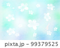 水彩風の花の背景 99379525