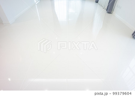 White tile floor in living room. 99379604