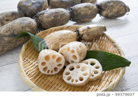 蓮根、佐賀産泥付き蓮根 99379607