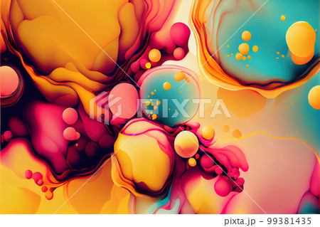 abstract background of mixed colors. 3d illustration. Generative AI 99381435