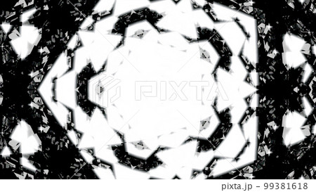 白黒の抽象的な背景。柄。幾何学的。 99381618