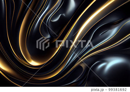 golden abstract background. Generative AI 99381692